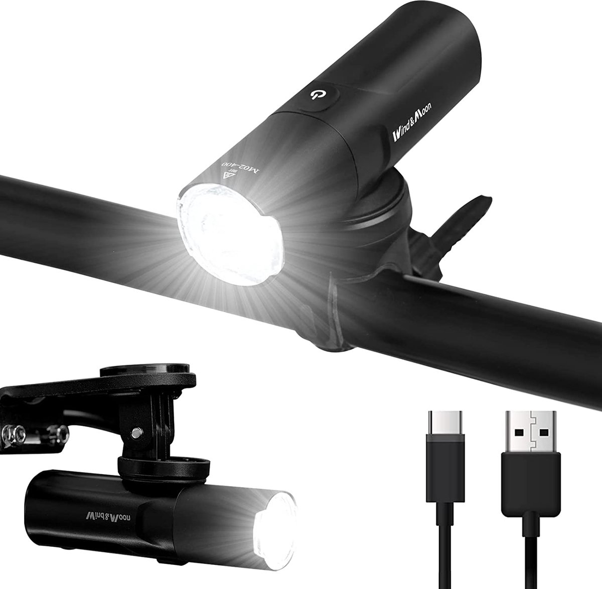 Fietslamp – fiets verlichting – duurzaam – waterbesteding - Bicycle light  - waterproo