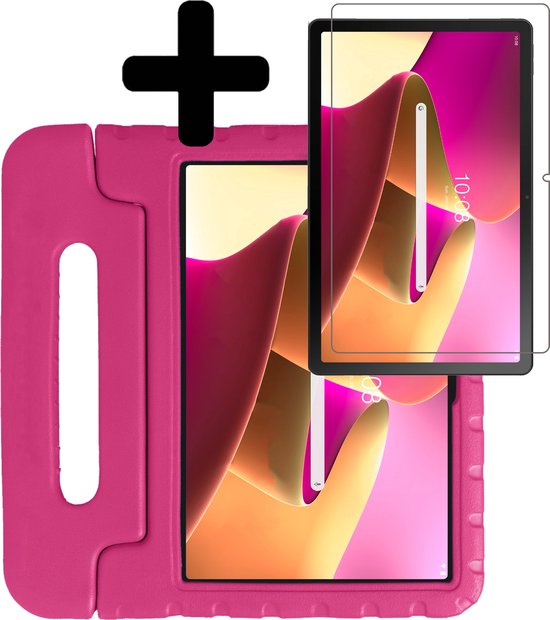 YEYOUCAI Voor Lenovo Tab M10 Plus TB-X606F / X 10.1 Butterfly Bracket Style Eva Kinderen Vallende Proof Cover Beschermhoes