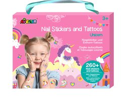 foto van Avenir Nail Art - Eenhoorn nagelstickers voor kinderen - creatief speelgoed.