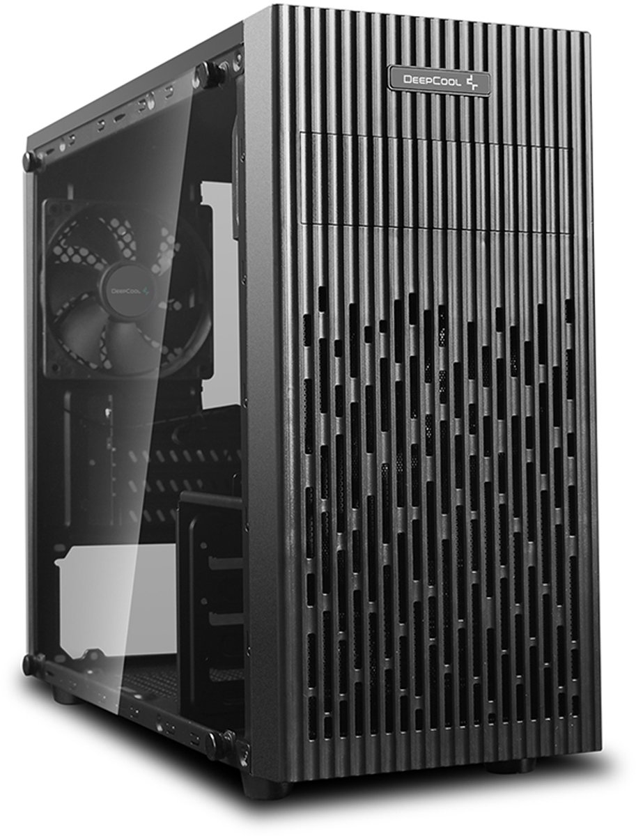 DEEPCOOL Matrexx 30 Zwart Zwart (gehard glas) - Behuizing zonder voeding - Micro-ATX-formaat
