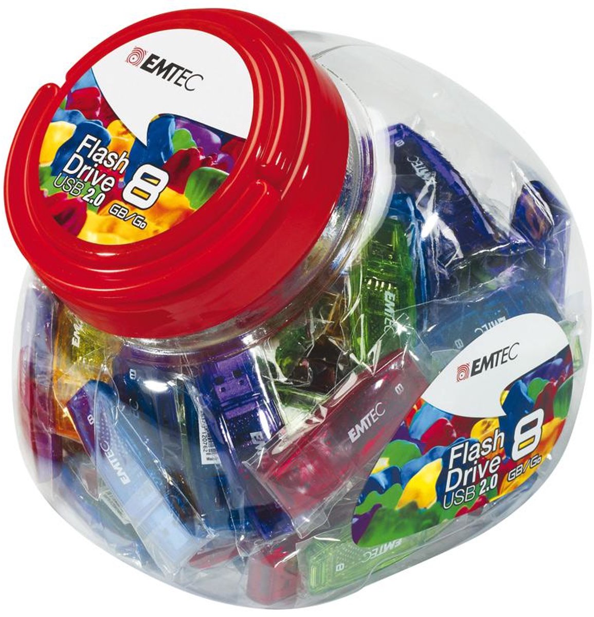 Emtec C410 Color Mix - Candy Jar 2.0 USB flash drive 32 GB USB Type-A Meerkleurig