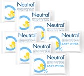 Neutral Sensitive Skin Vochtige Baby Doekjes - Multi Pack - 7 x 63 Doekjes