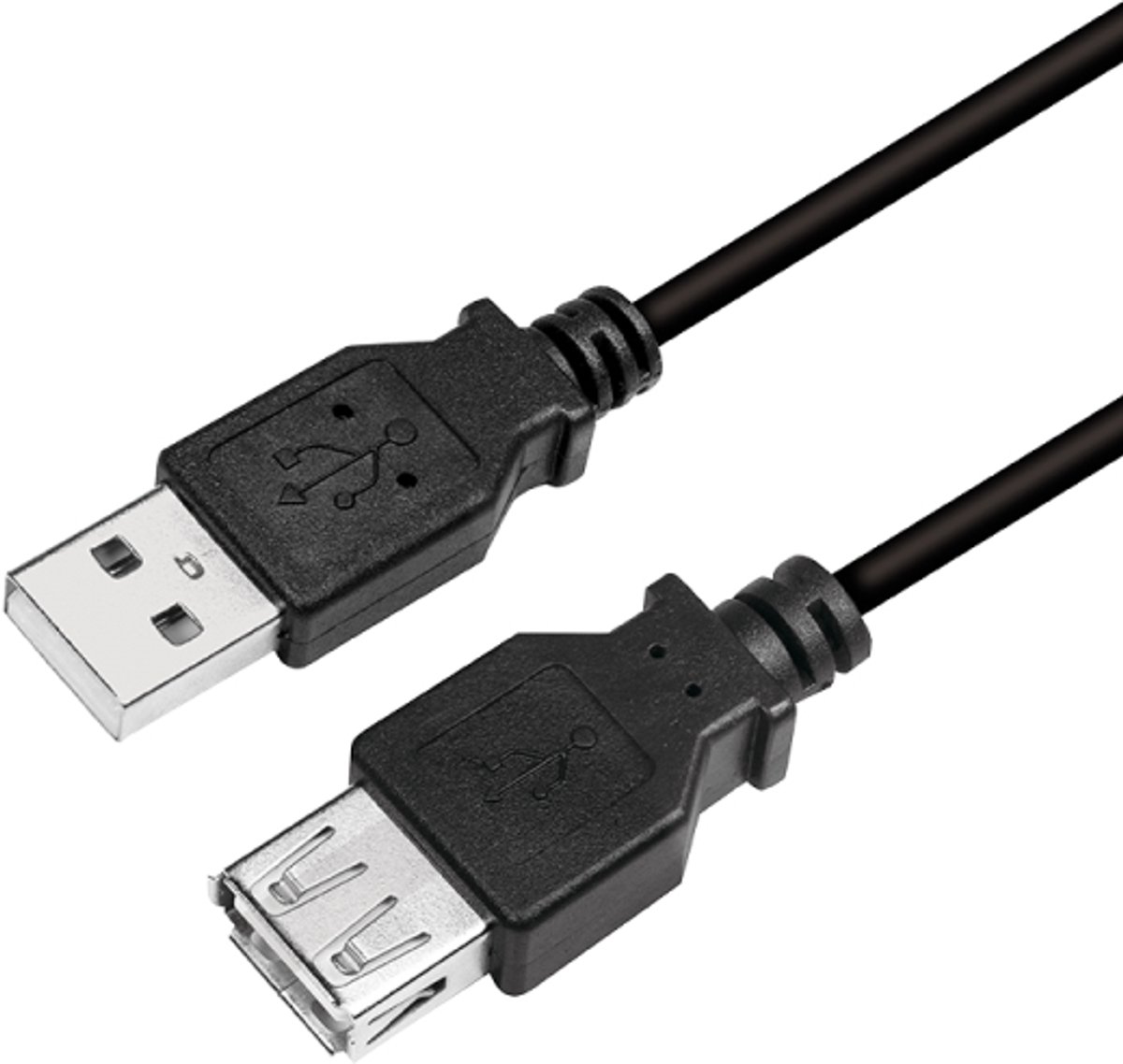 LogiLink CU0011B USB-kabel USB 2.0 3 m USB A Zwart
