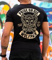 PRIDE or Die T-Shirt Wolfpack Zwart maat XL