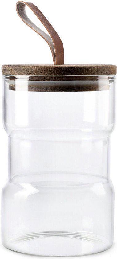HOMLA Carlos bocal de cuisine transparent pour aliments en verre - boîte de  rangement