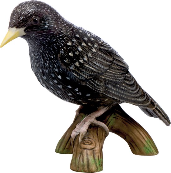 Goebel - Vogels | Decoratief beeld / figuur Vogel van het Jaar 2018 - Spreeuw II | Porselein - 10cm