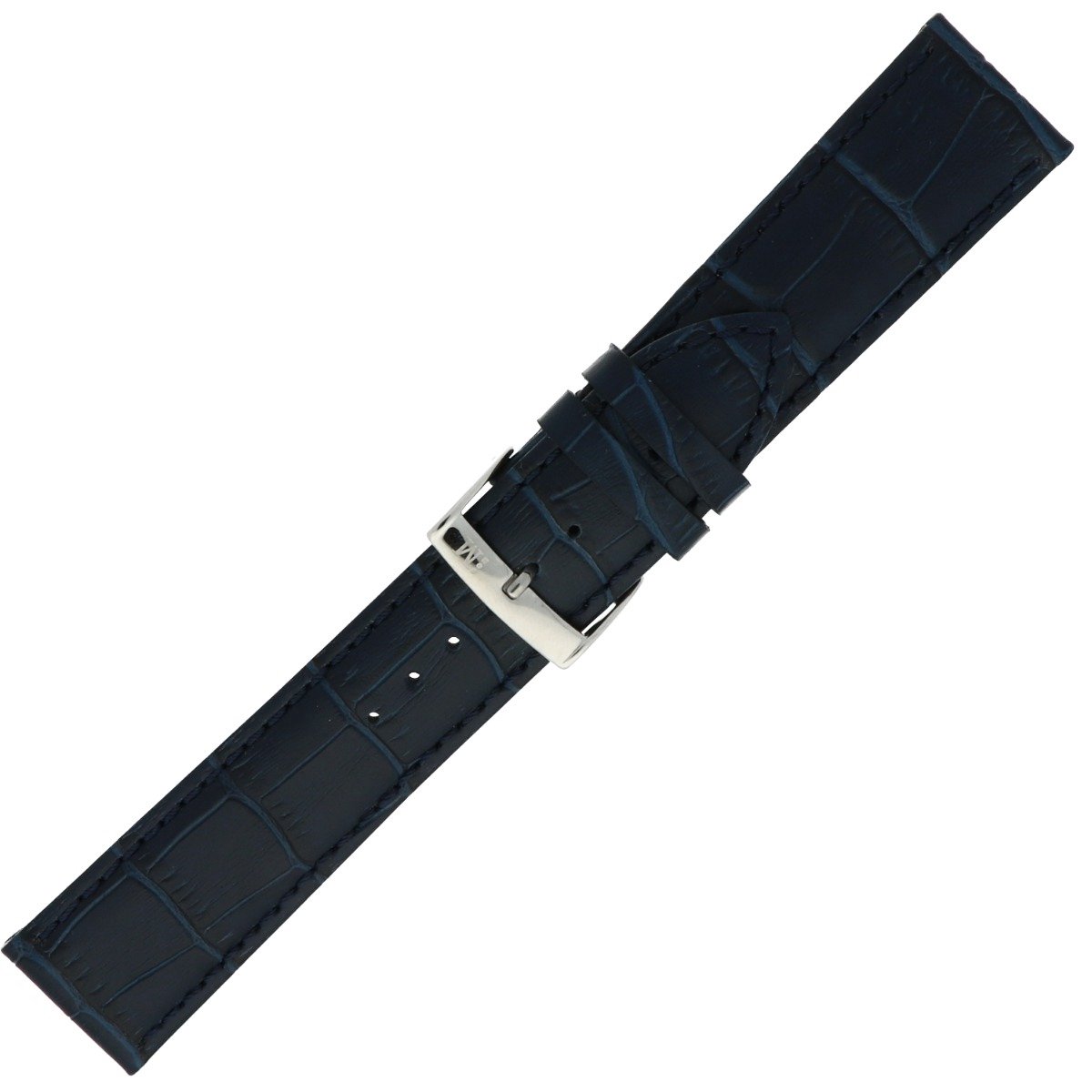 Morellato PMX061BOLLE IG Horlogebandje - Leer - Blauw - 24 mm