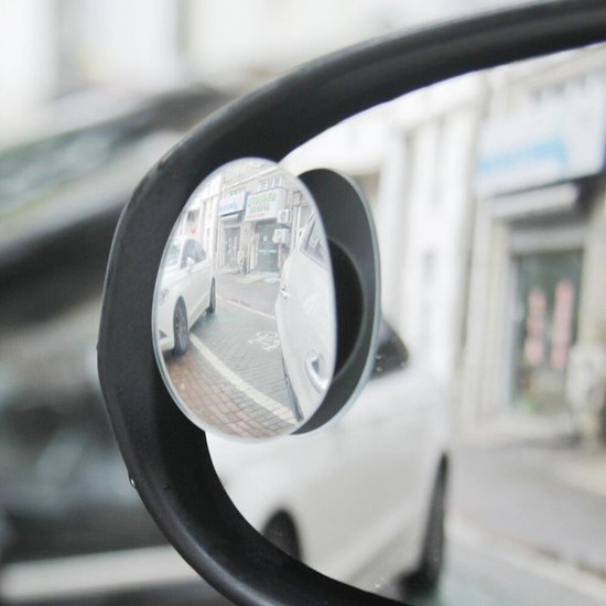 Miroir d'angle mort 2 pièces - Angle mort de voiture - Zwart - Miroirs  réglables en