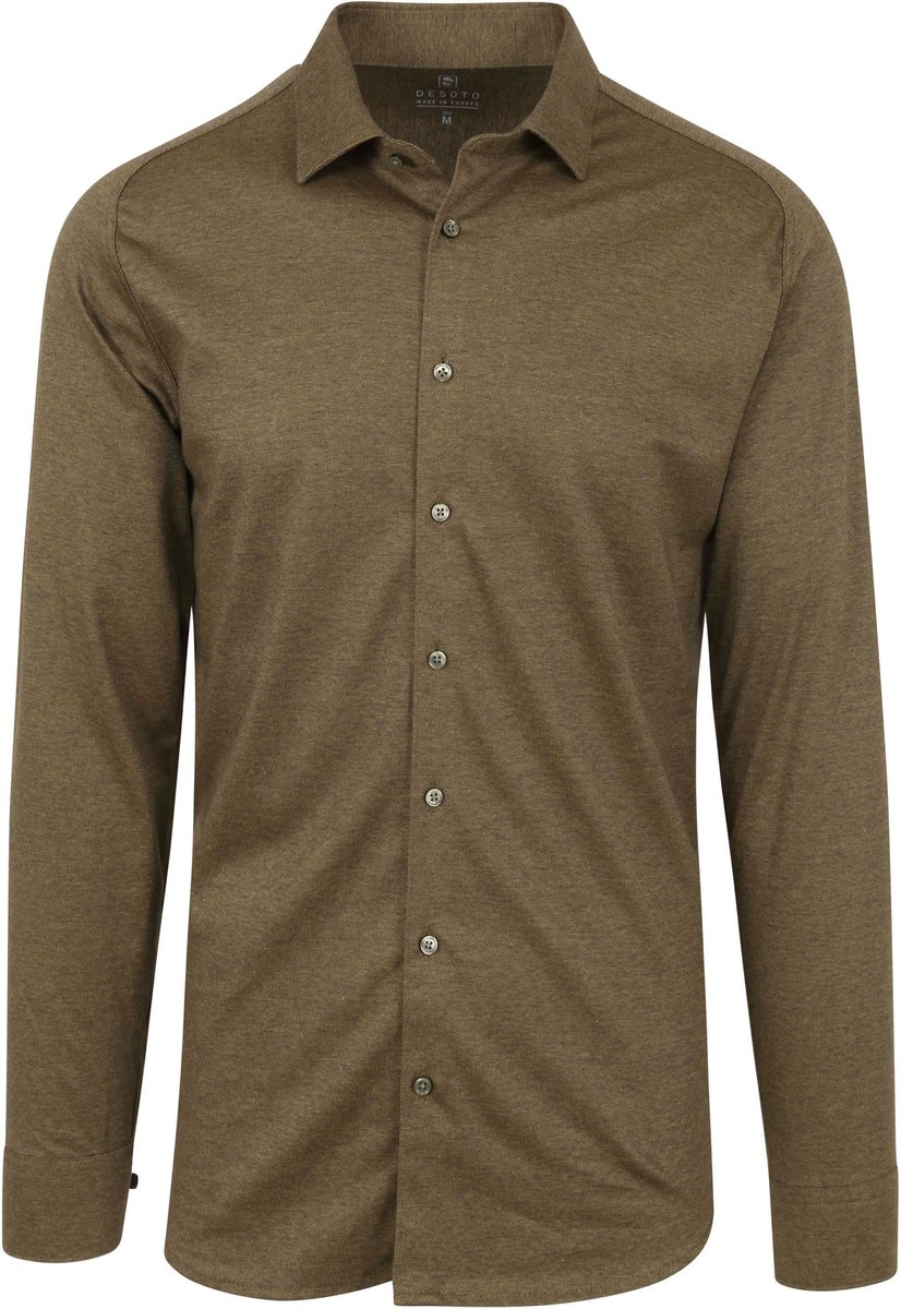 Desoto - Overhemd Donkergroen - Maat XL - Slim-fit