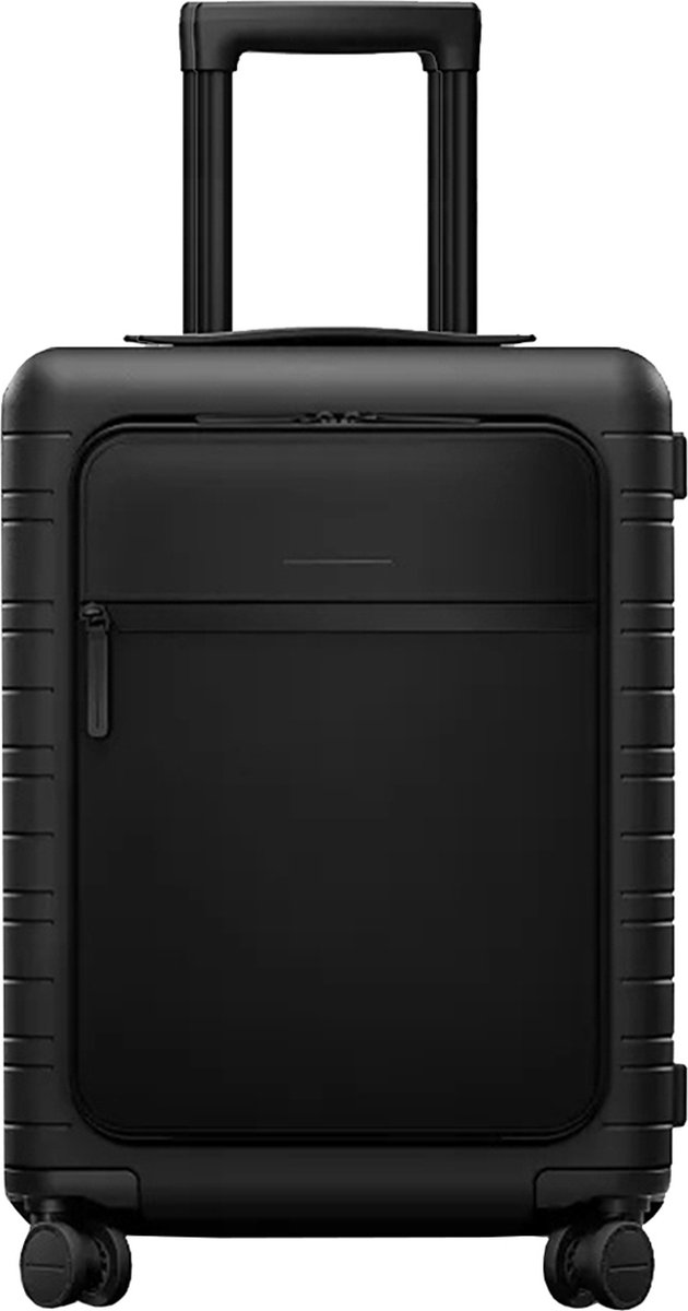 Horizn Studios met laptopvak Essential M5 Cabin Trolley All Black Zwart 55cm