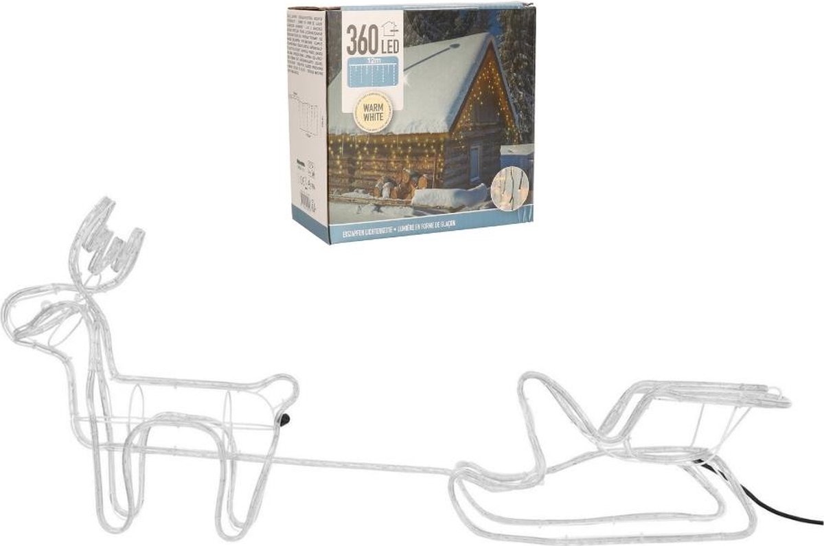 Kerst bundel Kerstverlichting Lichtgordijn van ijspegels van 12