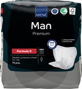ABENA Man Premium Formula 0 - 14 Stuks Incontinentieverband voor Mannen - Incontinentie Mannen voor Licht tot Matig Urineverlies - 20x23cm / 250ml