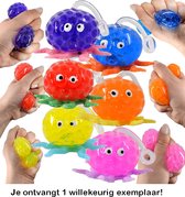 Octopus stressbal met waterballetjes - 1 exemplaar - 5 cm groot - Fidget Toys - Stressbal voor kinderen - Voor de hand