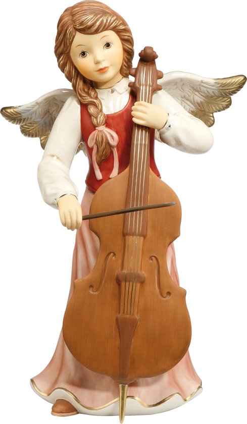 Goebel - Kerst | Decoratief beeld / figuur Hemelse Symfonie II | Aardewerk - 49cm - Limited Edition - met Swarovski