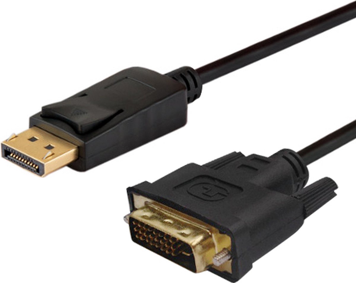 Savio CL-106 video kabel adapter 1,8 m DisplayPort DVI Zwart