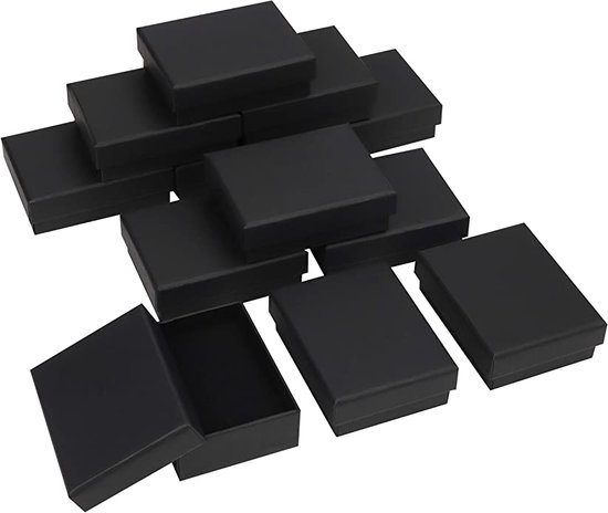 Kartonnen Cadeaudoos Geruit Zwart - 15x15x15cm | Daily Style