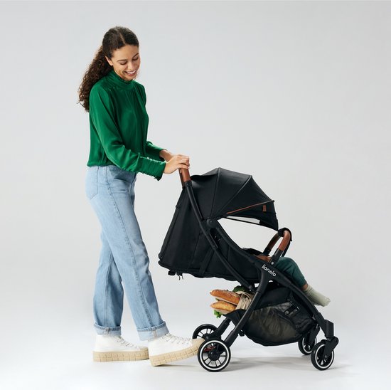 Lionelo Buggy Julie One - Kinderwagen Premium - Automatisch opvouwen - Wandelwagen tot 22 kg - Comfortabele zitje van LIONELO — afbeelding 5