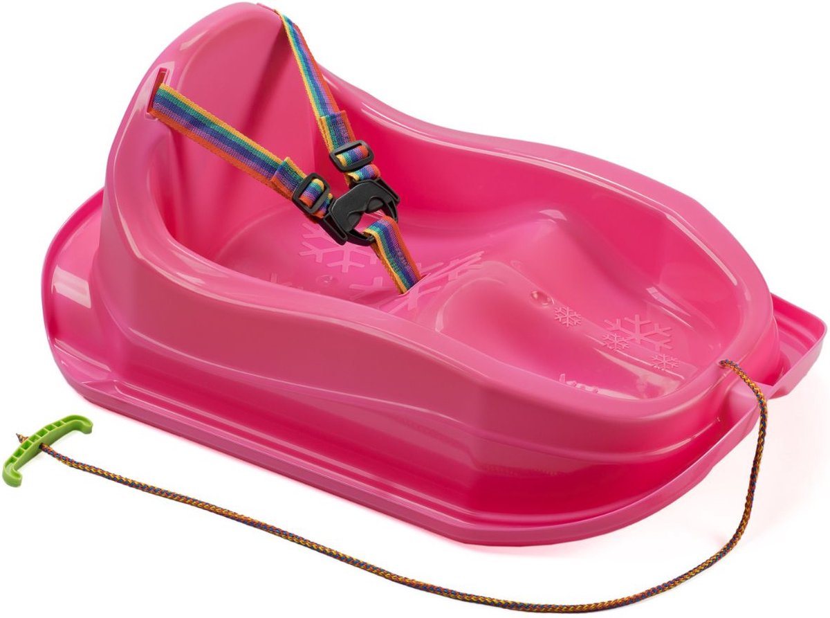 Luge bébé rose fuchsia Baby Rider - Luge bébé avec siège et ceinture