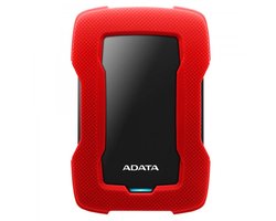 ADATA Durable Lite HD330 - Externe Harde Schijf - 1TB - 2.5 inch - USB 3.1 - Rood