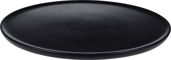 Rond kaarsenbord/kaarsenplateau zwart hout D38 cm | bol.com