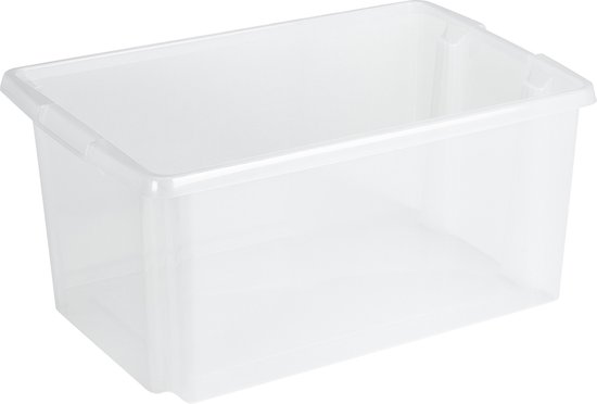 ORPLAST 12 x SimpleStore Box with clips - 8.5 litres - 39 x 29 x 11 cm - transparent