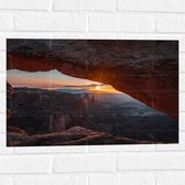 WallClassics - Muursticker - Coucher de Soleil au Parc National de Canyonlands - 60x40 cm Photo sur Muursticker