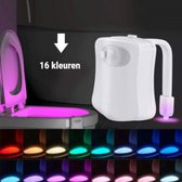 Toiletpotverlichting - Toiletpotverlichting 16 kleuren - Toiletpot - Verlichting - Toilet lamp - Nachtlampje met bewegingssensor - LED - WC - Toiletpotverlichting met sensor - Toiletpot verlichting