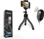 YSONIC Octo - Mini Tripod - Met Bluetooth afstandbediening - Selfie Stick – Smartphone Statief – Smartphone Houder – Verstelbaar – Met Afstandsbediening – Flexibel