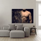 Wanddecoratie / Schilderij / Poster / Doek / Schilderstuk / Muurdecoratie / Fotokunst / Tafereel Building the perfect male body gedrukt op Sublimatie