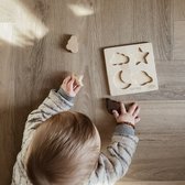 Baby Puzzel 4 stukjes | Houten Babypuzzel | Houten Speelgoed | Kraamcadeau | Ivy and Soof