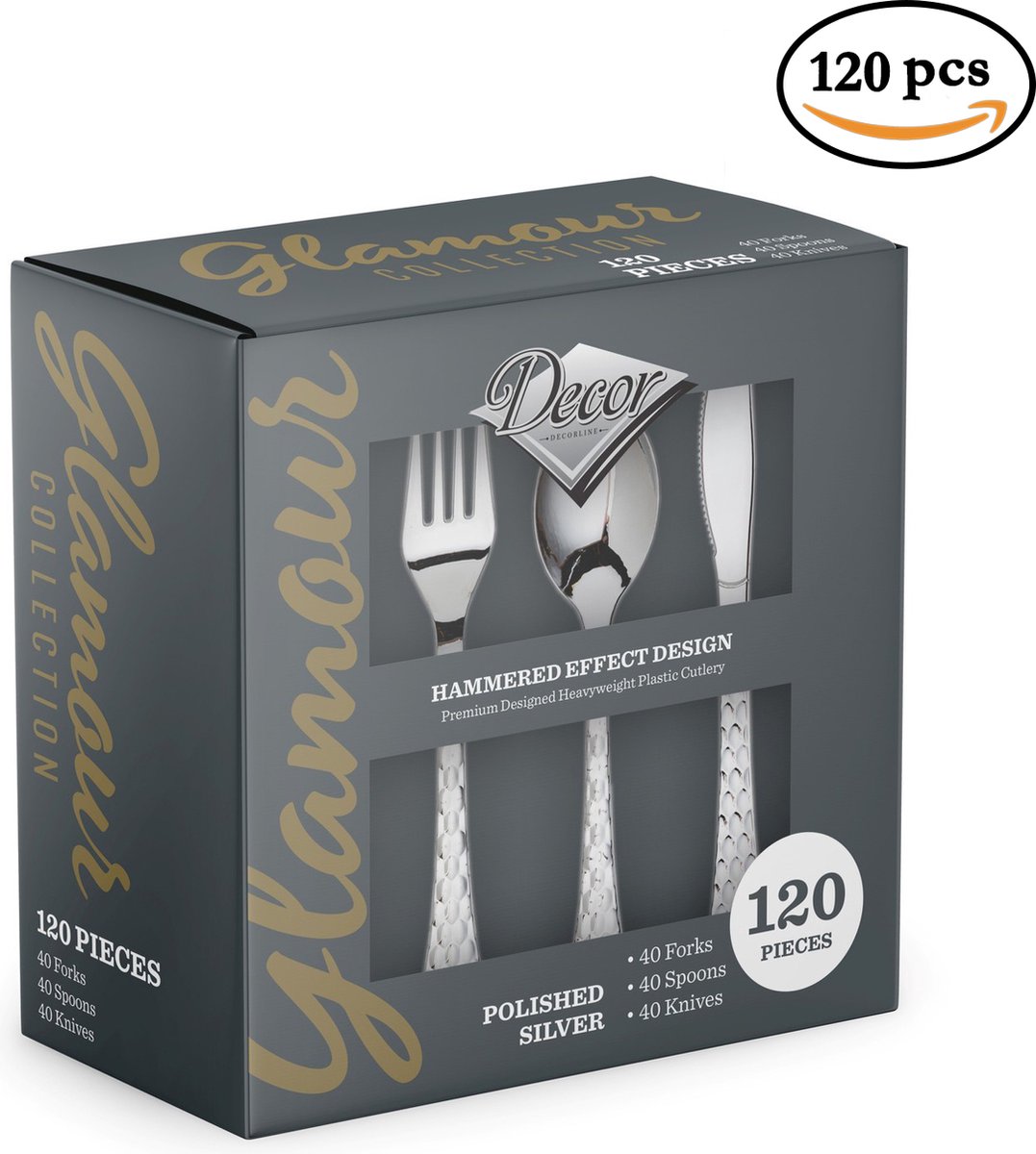 Glamour - 120st Luxe Zilver Bestekset