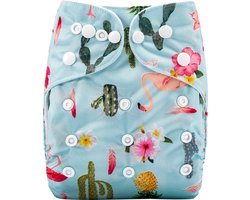 Duurzame luiers - wasbare luier met inlegger - herbruikbare luier - Pocket luier - 3-15 kilo - Tropical