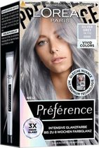 L'ORÉAL PARIS Preference Vivids - Silver Grey For a magnetic silver-grey look - Zilver-grijs look.