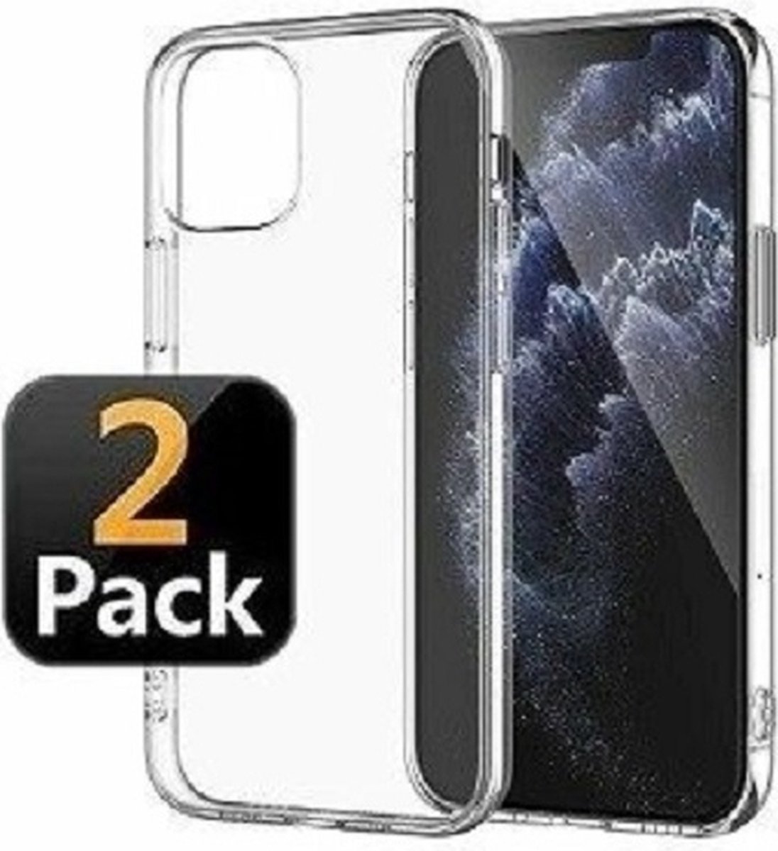 iPhone 12 Mini Hoesje Siliconen TPU Transparant 2x