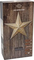 Lanterne étoile de Noël illuminée sur standard 45 cm sur piles - Étoiles de Étoiles de Noël avec lumière - Décoration de Noël/Décorations de Noël