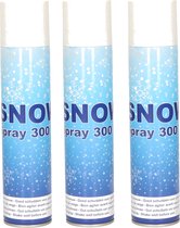 6x snow spray / spray snow bidons 300 ml non inflammable - Neige artificielle / fausses décorations de neige