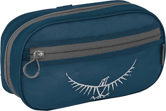 Intirilife cosmeticatas in HEAVY BLUE - Ronde toilettas in één stap met Intirilife cosmeticatas in HEAVY BLUE - Ronde toilettas in één stap met