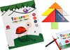 Afbeelding van het spelletje Tangram Puzzel - Educatief montessori speelgoed - Magnetisch speelboek