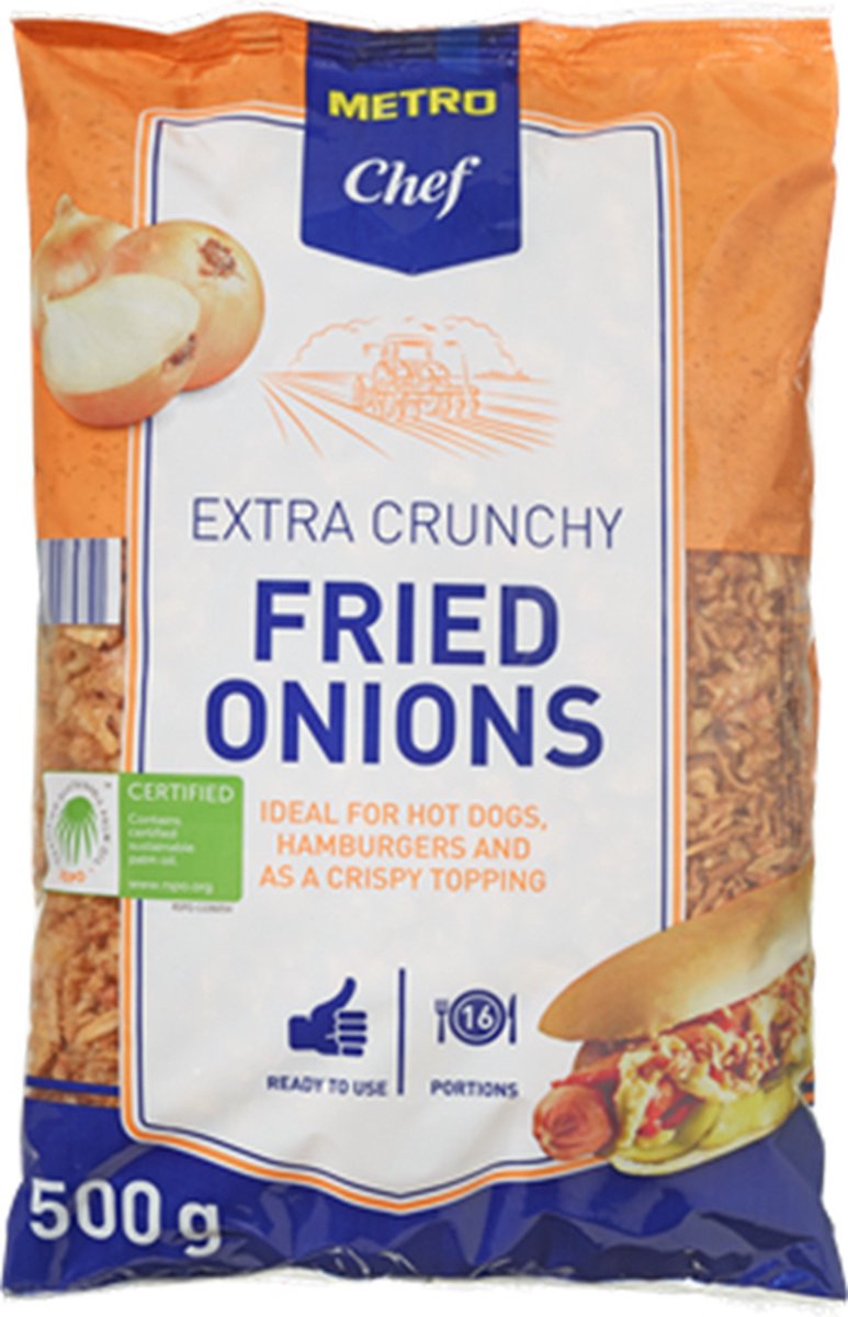 Goedkoopste Metro Chef Gebakken Uitjes | Extra Crunchy | 500 Gram