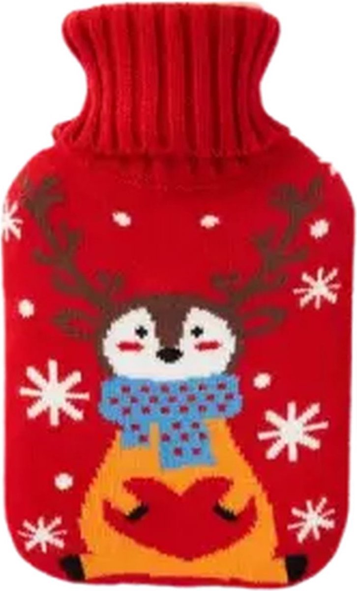 Goedkoopste Kerst Warmwater kruik - Rendier - Rood - Kerst - Feestdagen