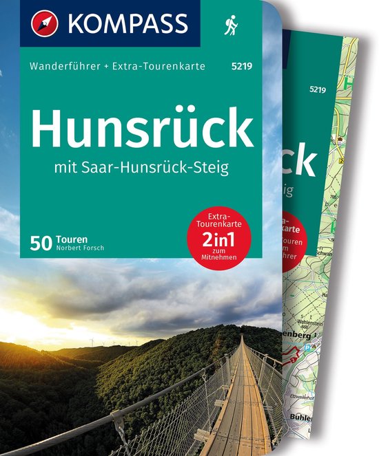 Hunsrück mit Saar-Hunsrück-Steig, 50 Touren wanderführer + Extra-Tourenkarte