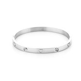 Michelle Bijou - JE14502 - armband-zilver - stainless steel - hartje