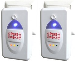 Benson Insectenverjager - 2x - ultrasoon - elektromagentische - muizenverjager - verdrijver