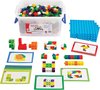 Afbeelding van het spelletje Edx Education Linking Cubes 2 cm | XL set met 500 centicubes blokjes | Duurzaam Open Einde Speelgoed