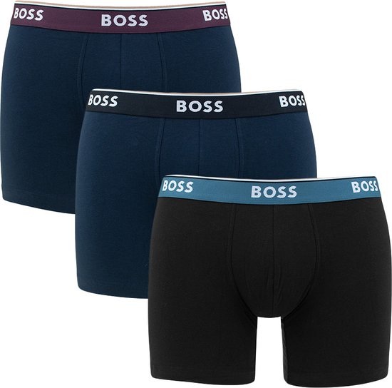 Hugo Boss BOSS power 3P boxers blauw 975 - M