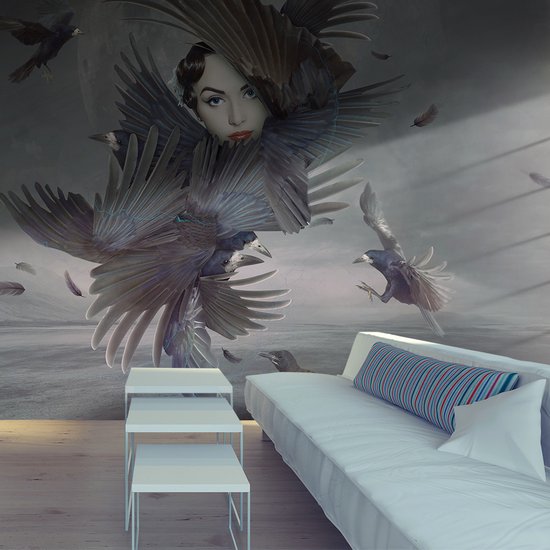 Papier peint photo - Couvert de plumes.