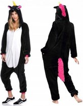 MSQ Cute Animaux Onesie - Licorne noire - Taille S (150-156) - Pyjamas - Combinaison - Costumes - Pyjamas - Vêtements de Vêtements de nuit - Soirée à thème - Déguisements - Vêtements de Déguisements - Femmes - Hommes - Enfants - Adultes