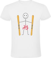 Ski Zwembroek Heren T-shirt  | Skivakantie | Ski | Apres-ski | Winter | Wintersport | Zomer | Zwemmen | Vakantie | Shirt