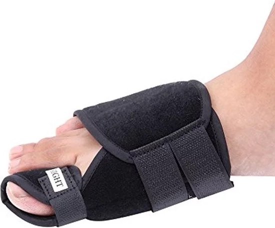 Foto: Teen brace 1 stuk rechts dikke teen teen spreider ondersteuning correctie pijnvermindering tenenspreiders zacht flexibel en hygi nisch one size hallux valgus