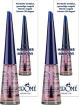 Herome 2-Pack Nagelverharder en Base Coat - Nail Hardener Sensitive - met Keratine verbetert de Conditie van de Nagels - TFS Hars- en Tolueenvrij - 2*10ml